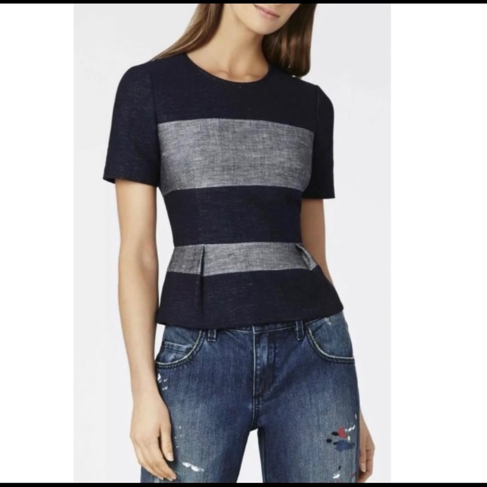 SOLD! Bcbgmaxazria peplum top - Size S